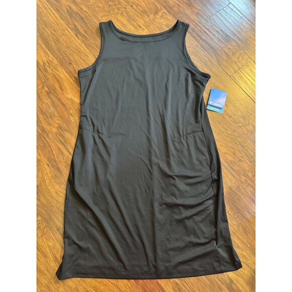 NWT Columbia Womens Chill River Moisture-Wicking Black Tank Top Summer Dress XL - Picture 1 of 7